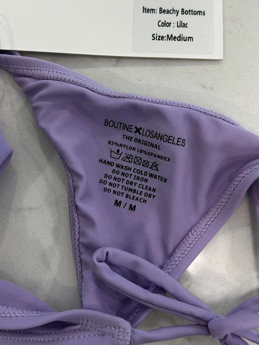 Boutine LA Tie-Side Lilac Beachy Bikini Bottom - NWT